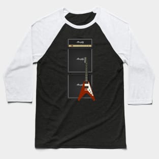 Full Stack Mamplifier and Flying V Baseball T-Shirt